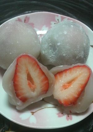 レンジで作る苺大福-レシピのメイン写真