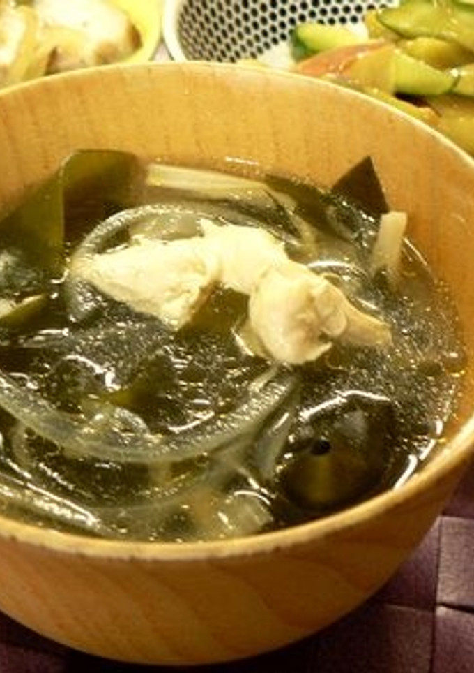 わかめとささみのスープ-レシピのメイン写真