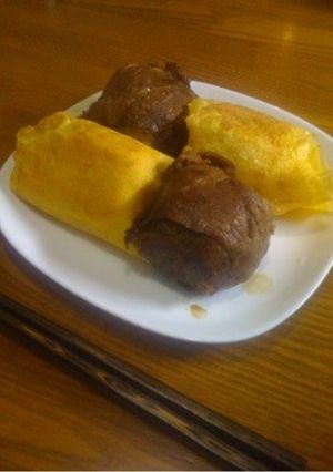 【ごはん】チーズin肉巻きおにぎり-レシピのメイン写真
