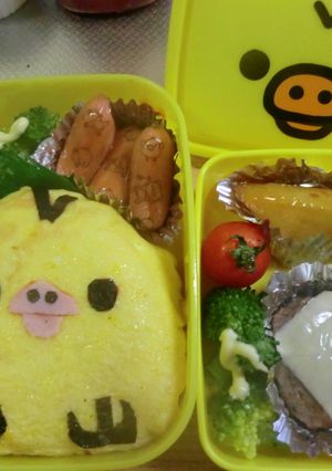 簡単❤キイロイトリオムライス弁当-レシピのメイン写真