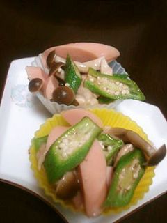 ✿魚ニソ&オクラ&しめじのバタめんつゆ✿-レシピのメイン写真