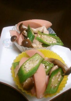 ✿魚ニソ＆オクラ＆しめじのバタめんつゆ✿-レシピのメイン写真