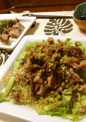 万能タレ・豚のカリカリ焼き・香味ソースで-レシピのメイン写真