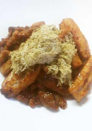 豚肉のからし味噌炒めonとろろ昆布-レシピのメイン写真