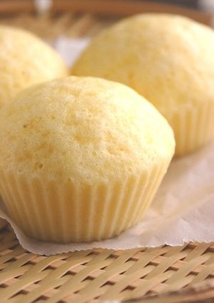 ふあふあ☆たまご蒸しパン＆抹茶蒸しパン-レシピのメイン写真