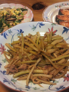 田舎の春☆つわの豚肉炒め-レシピのメイン写真
