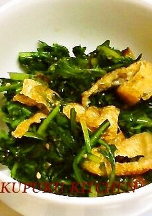 菊菜と油揚げのごま和え-レシピのメイン写真