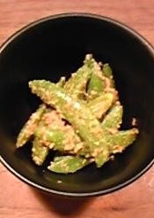 スナップえんどうの胡麻の和え-レシピのメイン写真