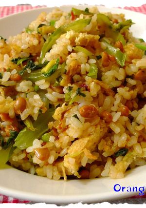 茎ワカメと納豆のシンプル炒飯✿-レシピのメイン写真