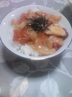お父さんも喜ぶ簡単美味しい海鮮丼-レシピのメイン写真