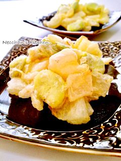 *そら豆と新玉ねぎのかき揚げ*-レシピのメイン写真