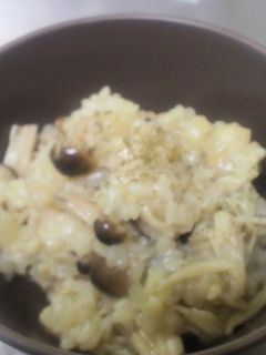 たっぷりきのこリゾット-レシピのメイン写真