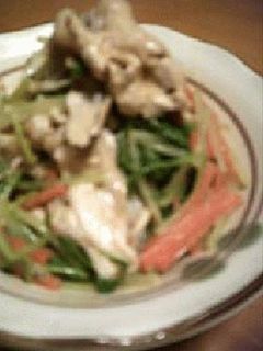 豚肉+水菜のぴり辛ゴマ和え・中華taste-レシピのメイン写真