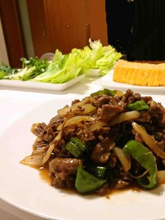ご飯がススム♪牛肉ピーマン玉葱の甘辛炒め-レシピのメイン写真