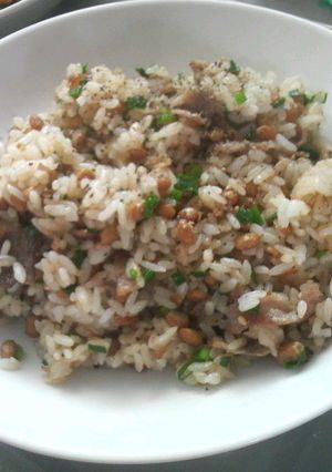 納豆ねぎ塩チャーハン-レシピのメイン写真