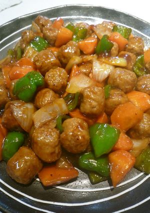 ✿肉団子(市販)の酢豚風✿-レシピのメイン写真