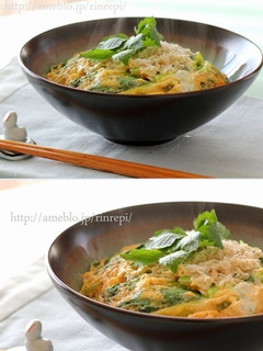 三つ葉と葱のしらす卵丼-レシピのメイン写真