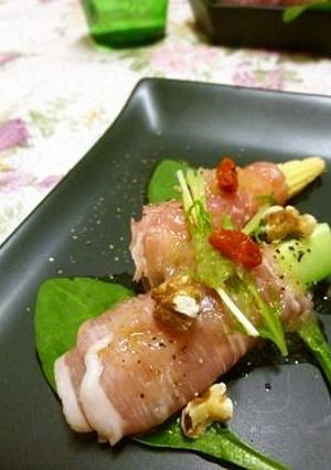 生ハムのサラダ アセロラ風味ドレッシング-レシピのメイン写真