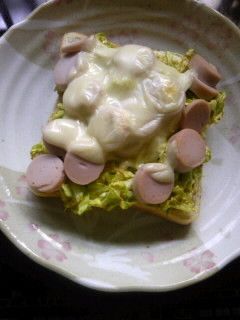 春キャベツのカレーマヨトースト-レシピのメイン写真