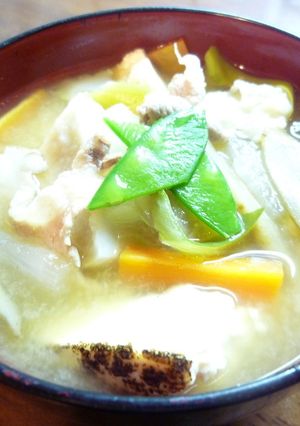 (非常時の)すいとん豚汁(*^-゚)v-レシピのメイン写真