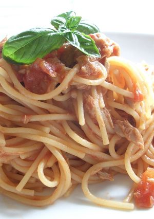 電子レンジでトマトパスタ♪-レシピのメイン写真