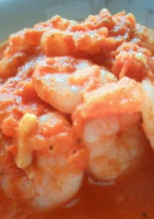 海老ぷりっ。スパイシ−&さっぱりトマト煮-レシピのメイン写真