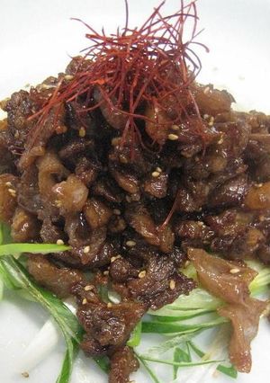 【辛口『牛すじ肉』焼き】の作り方-レシピのメイン写真