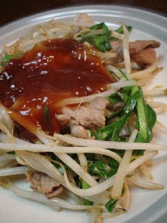 いつもの炒め物に甘酢あんかけ-レシピのメイン写真