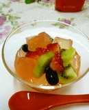 アセロラで　甘酸っぱいフルーツポンチ