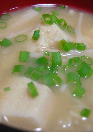 ☆高野豆腐レシピ☆とろとろ味噌汁-レシピのメイン写真