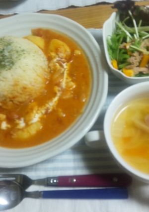 大好き!トマトクリームのにんじんご飯☆-レシピのメイン写真