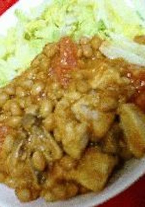タンパク質強化！鶏肉と大豆のトマト煮-レシピのメイン写真