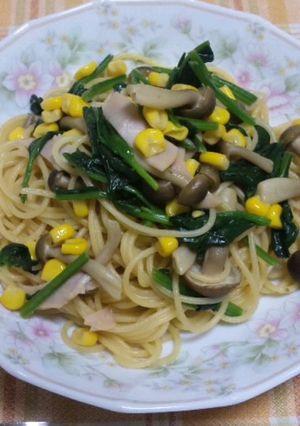 きのことほうれん草の和風パスタ★-レシピのメイン写真