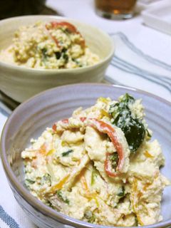 ピーナッツバター入り白和え*-レシピのメイン写真