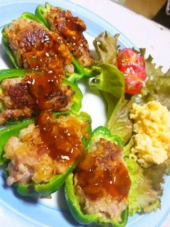 ピーマンの肉詰め♪-レシピのメイン写真