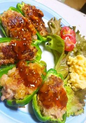 ピーマンの肉詰め♪-レシピのメイン写真