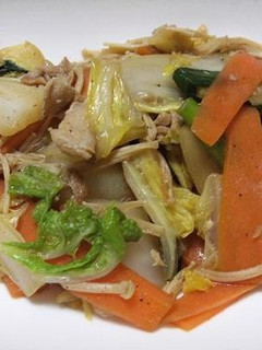 白菜と豚肉の簡単野菜炒め-レシピのメイン写真