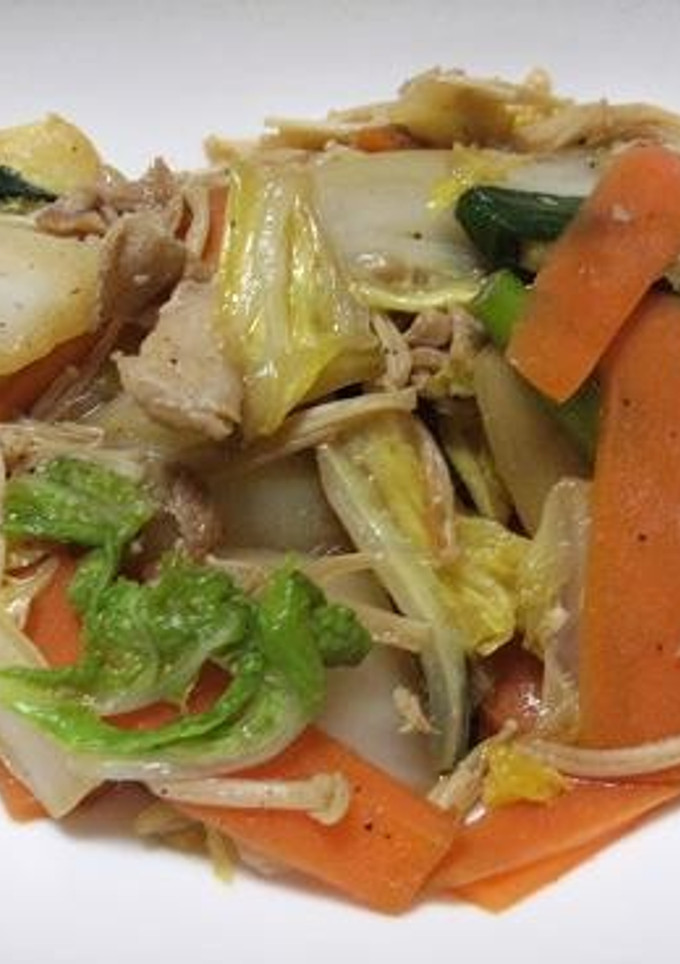 白菜と豚肉の簡単野菜炒め-レシピのメイン写真