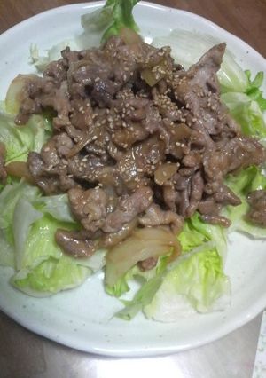 残り物！豚肉の味噌炒め-レシピのメイン写真