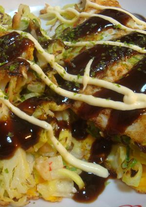 キャベツと卵メイン♪キャベツ焼き-レシピのメイン写真