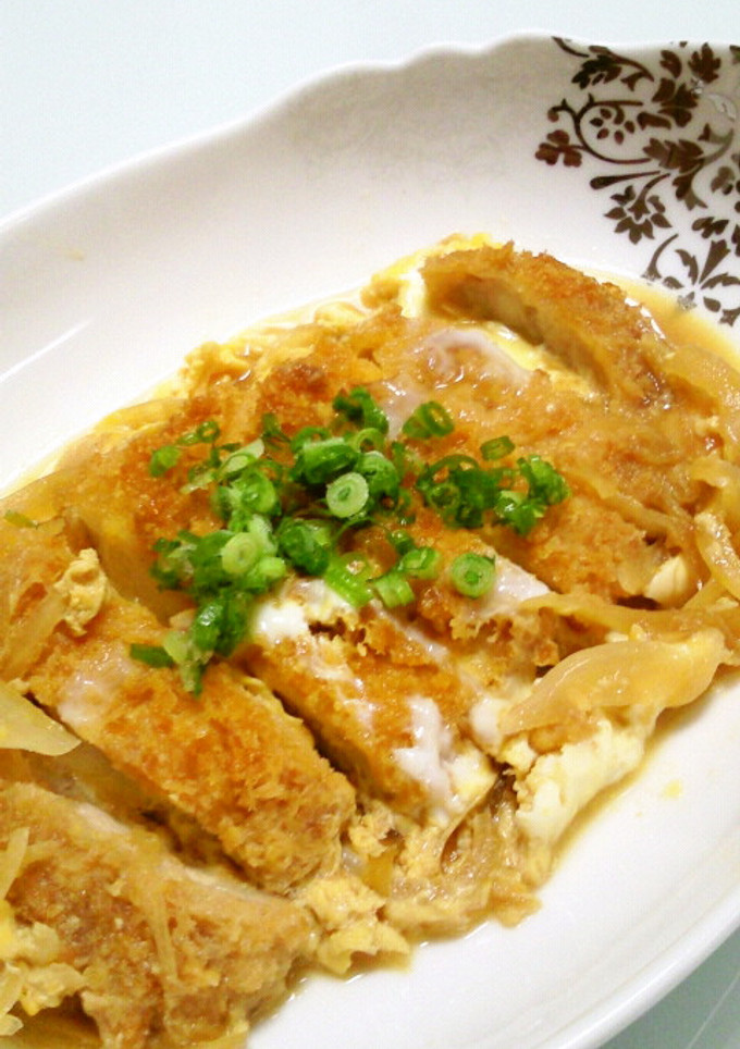 豚カツのおいしい食べ方☆卵とじ♪-レシピのメイン写真