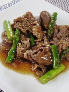 牛肉とアスパラのオイスター炒め-レシピのメイン写真