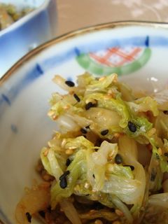 ほんのり甘い白菜の胡麻あえ-レシピのメイン写真