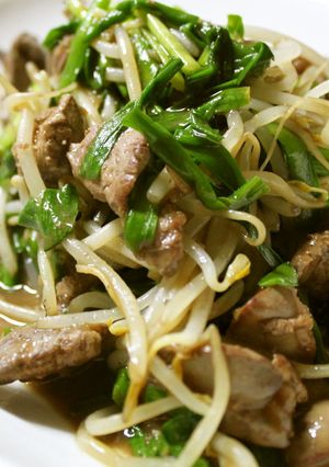我が家の美味しいレバニラ炒め(´∀｀*)-レシピのメイン写真