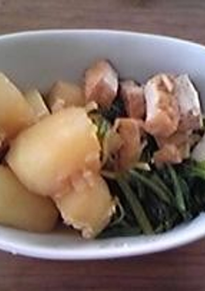 レンジでちん！じゃがいもと厚揚げの煮物-レシピのメイン写真