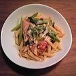 アスパラと菜の花のパスタ♪