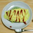 バターバジルライスチーズオムレツのせ
