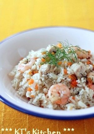 チキンと海老のディルライス-レシピのメイン写真