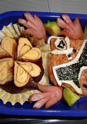 ゴーカイジャー　ゴーカイレッドのキャラ弁-レシピのメイン写真