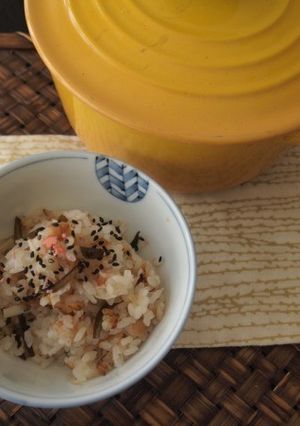 お鍋で炊飯☆梅切干ご飯-レシピのメイン写真
